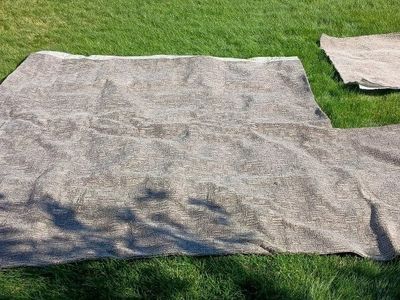Textured Gray Carpet Remnants - Stair Runner, 47" and 97" widths