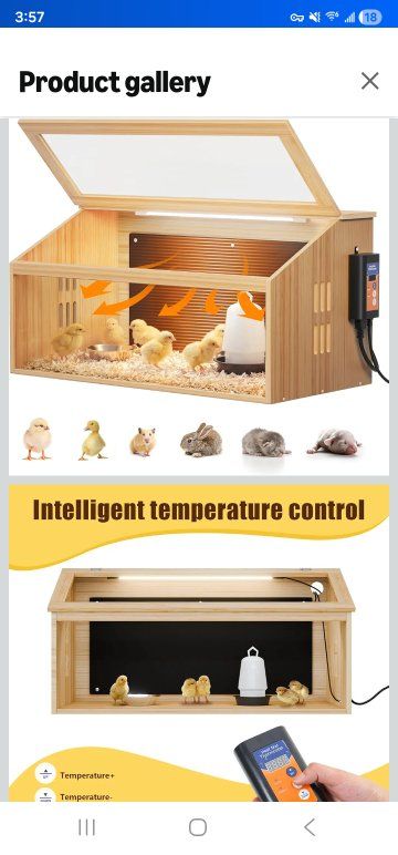 Wooden Brooder Box