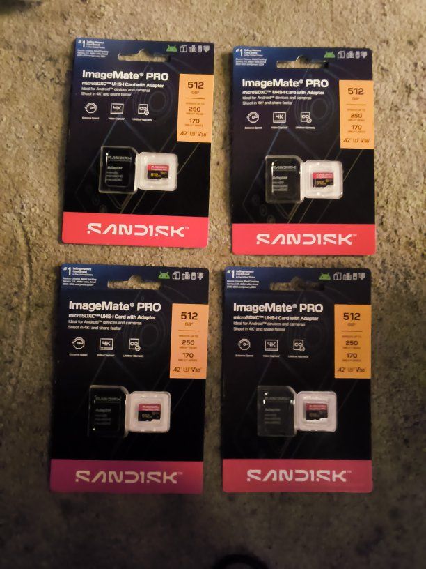 SanDisk ImageMate Pro Micro SD Card 512GB A2 V30