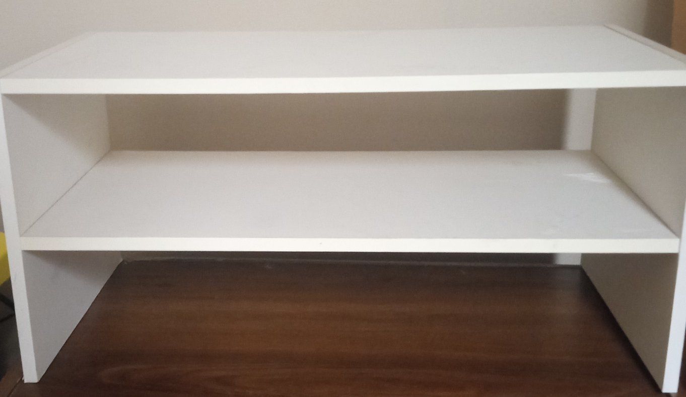 white 🤍 two tier shelf