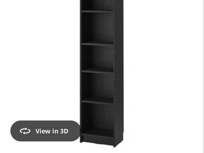 Tall Black Bookshelf