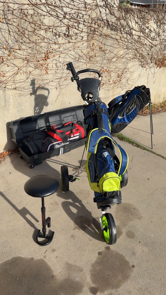 3 wheel golf push cart Hardshell Golf Travel Case