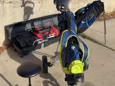 3 wheel golf push cart Hardshell Golf Travel Case