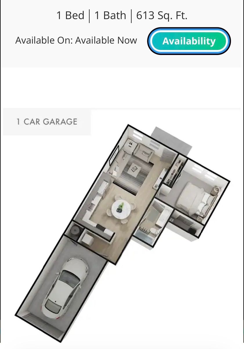 *CASH INCENTIVE* Townhome Apartment 1 bed 1 bath 1 car garage for rent. H2O lofts in West Valley. Lease Takeover