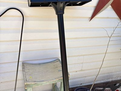 Mailbox and post. Architectural mail box. New/ black color/ heavy duty.