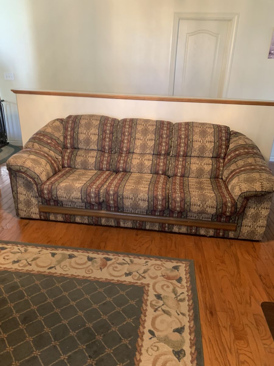 couch and over stuffed chair