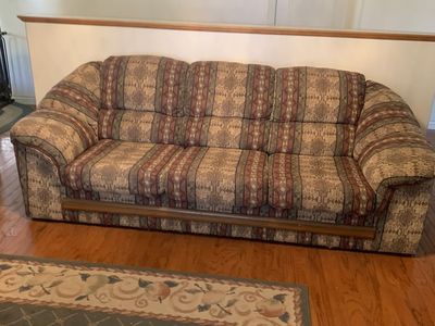 couch and over stuffed chair