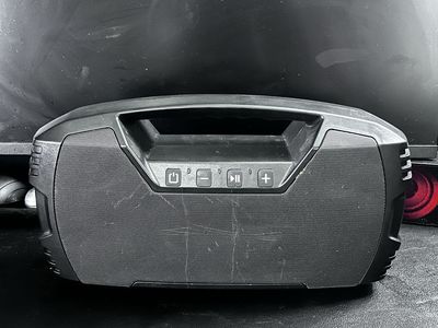 Loud waterproof Portable Bluetooth Speaker with USB & AUX Input in black