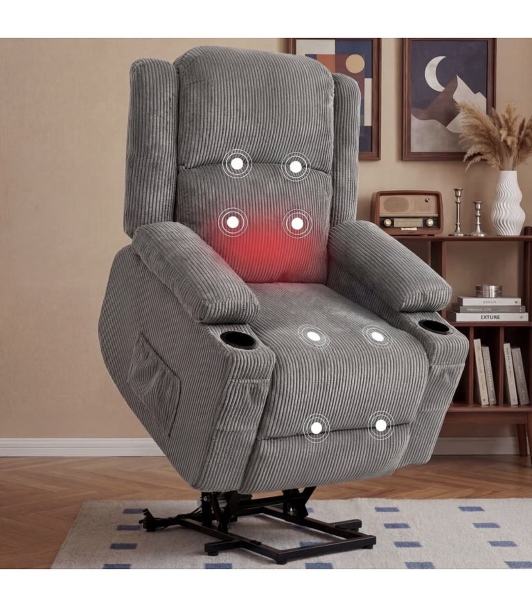 Ikakos Power Lift Recliner Chair for Elderly, 400lbs Heavy Duty Big