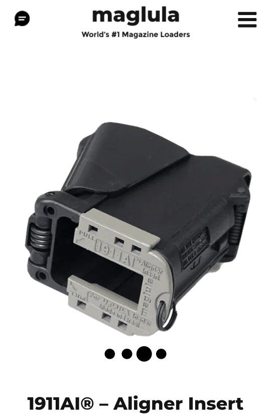 Magazine loader gun pistol Maglula 1911AI insert