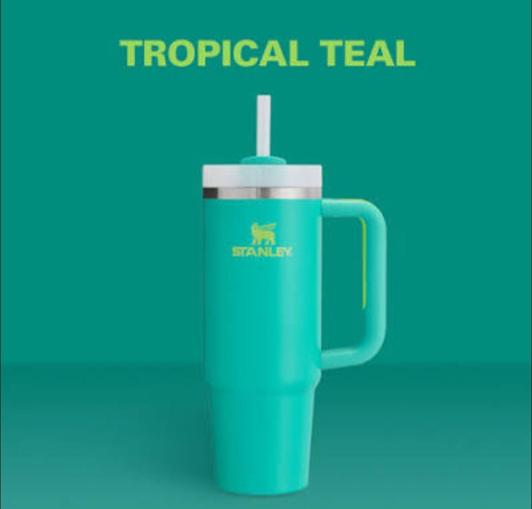 tropical teal Stanley bottle