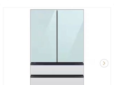 New. Samsung Bespoke Blue French Door Refrige