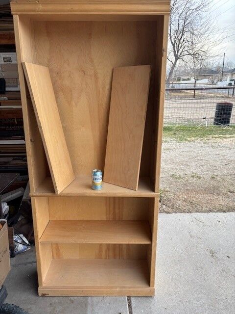 Wood bookshelf