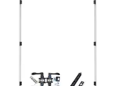 Brand new Double Interior Door Frame Jamb Kit with Black Hinges & Handleset - 80" Height