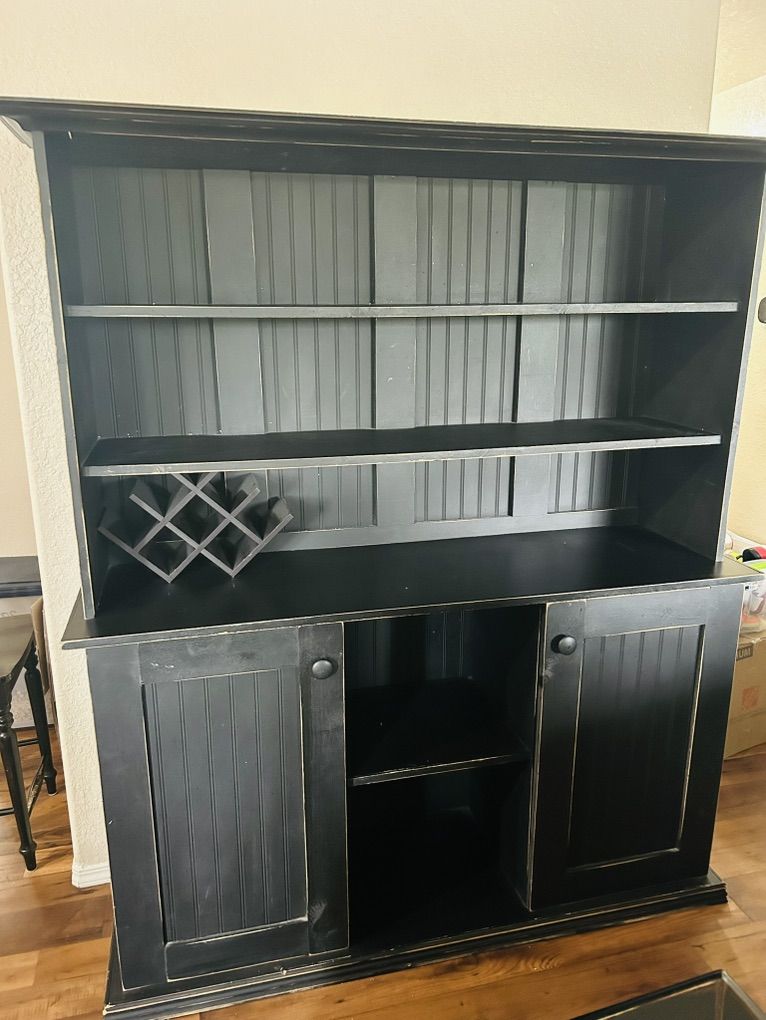 Large Black Storage Cabinet -Great Condition