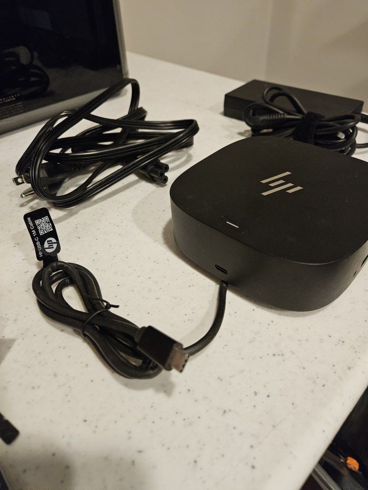 HP USB-C Dock G5 Docking Station with AC Power Adapter and Cable