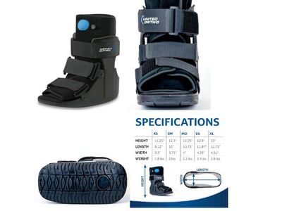 New United Ortho Short Air Cam Walker Fracture Boot MEDIUM