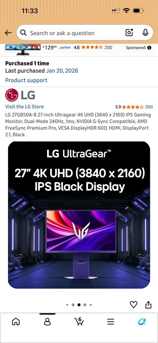 Gaming Monitor For Sale