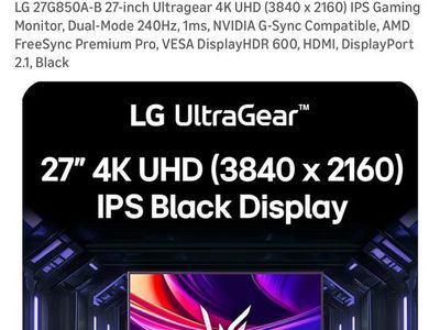 Gaming Monitor For Sale