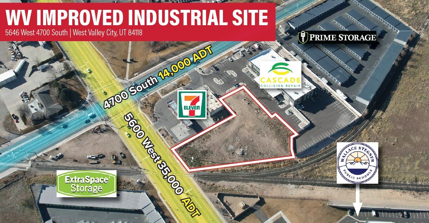 WV Improved Industrial Site- 1.16 Acres - West Valley, UT