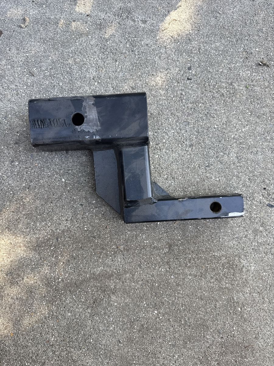 Black Steel Trailer Hitch Drop/Rise Receiver Adapter by RacknRoad!