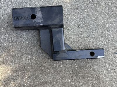 Black Steel Trailer Hitch Drop/Rise Receiver Adapter by RacknRoad!