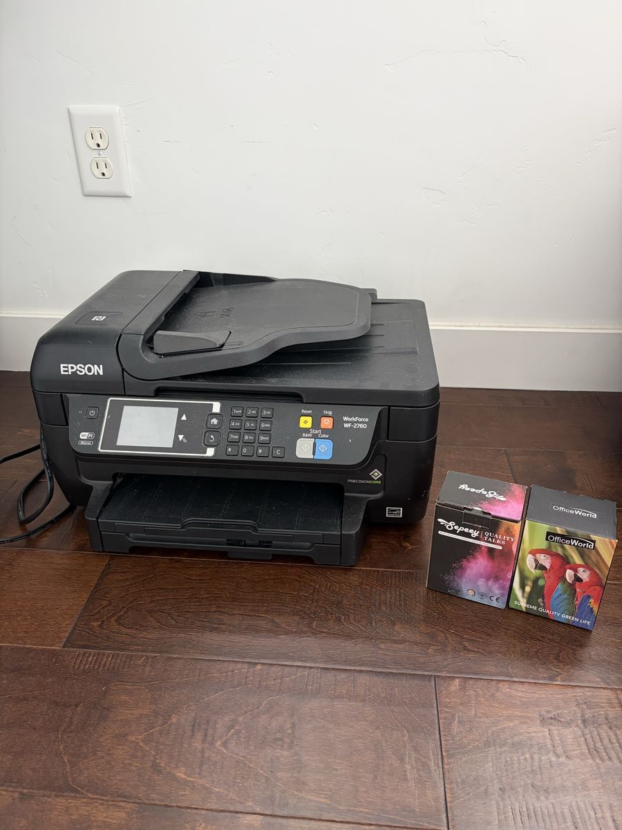 Epson WorkForce WF-2750 All-in-One Wireless Printer with 220XL Ink Cartridges