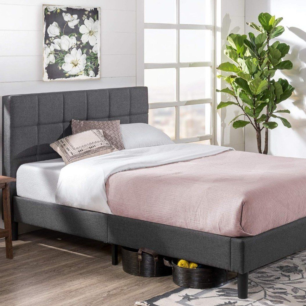 Twin Bed Frame (Grey)