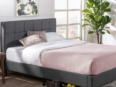 Twin Bed Frame (Grey)