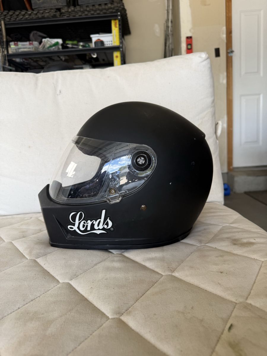 Biltwell Lane Splitter Full Face Helmet - Size Large - Matte Black