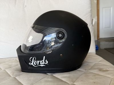 Biltwell Lane Splitter Full Face Helmet - Size Large - Matte Black