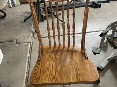Vintage wood desk chair