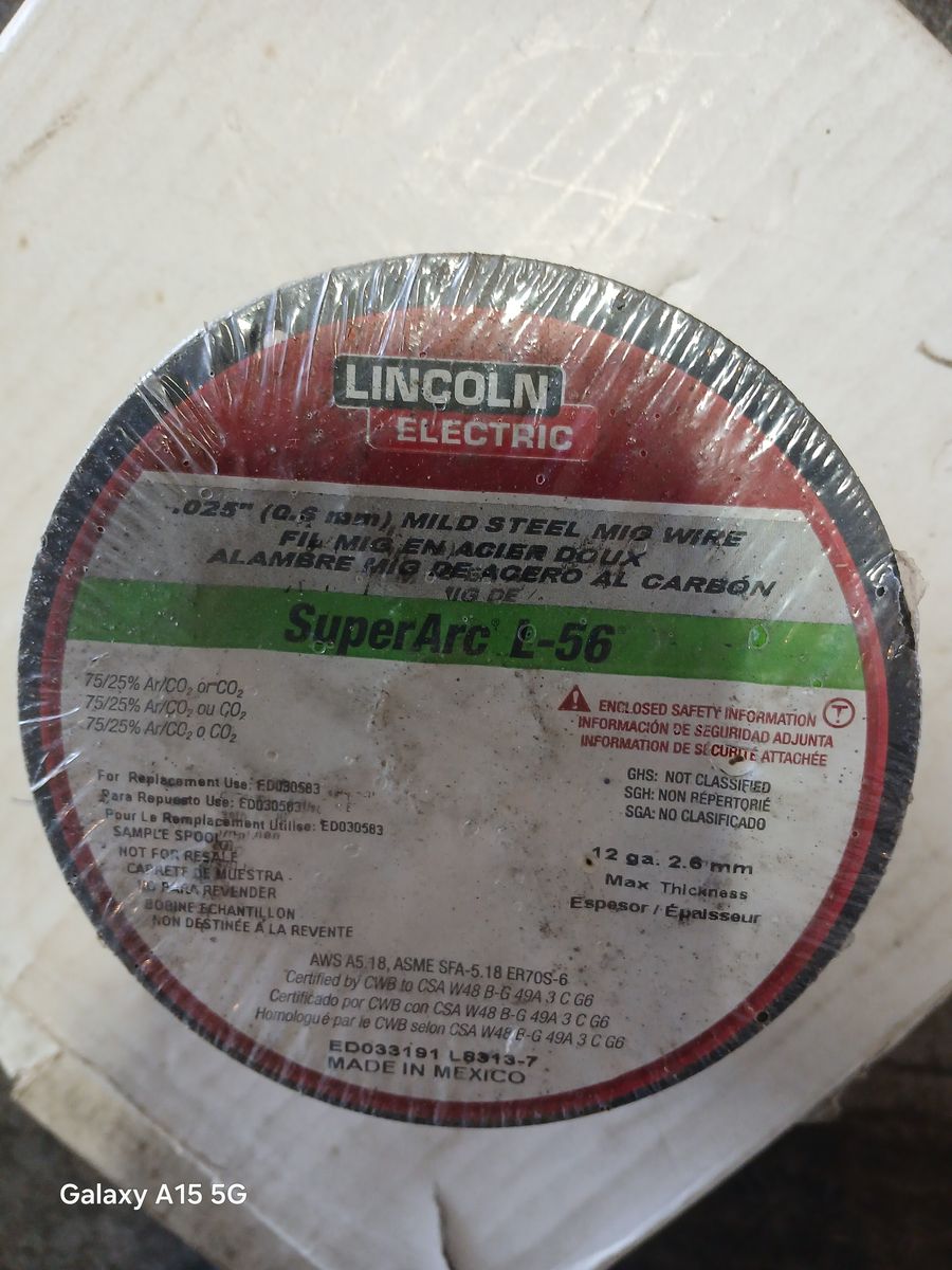 MIG welding wire, small roll .025