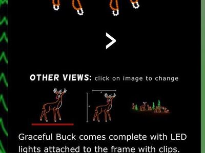 **NEW** 4x6 Graceful Buck Lawn Ornament