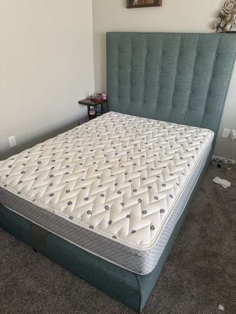 Queen size Bedframe + mattress