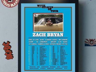 Zach Bryan two tickets for $500 GA Floor