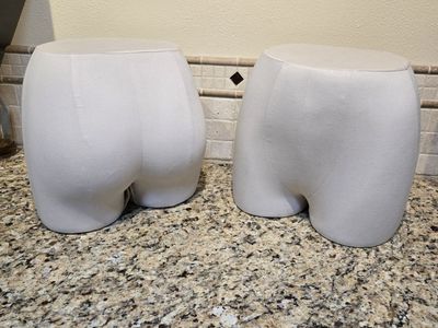 2x Mannequin Bottom Half Display Form Padded Fabric Torso for Underwear/Swimwear Display