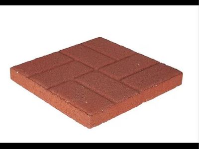 Pavers 16" Square RIver Red Brickface Patio