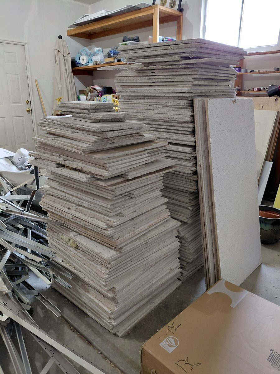 Drop ceiling tiles