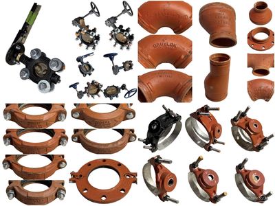SAVE OVER 90%! Reclaimed Commercial / Industrial Plumbing Fittings - Valves, Couplings, Service Saddles, Etc.