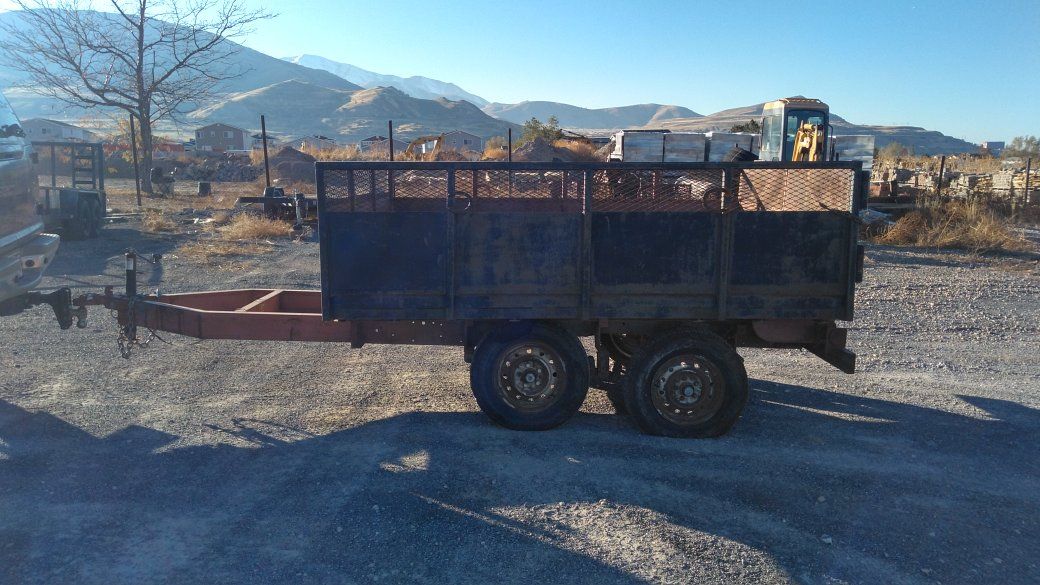 8x6 half side trailer