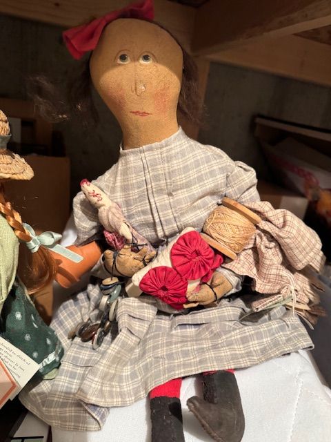 handmade-style primitive folk doll