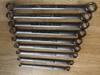 Craftsman Made in USA Metric Box End Wrench Set 9 piece