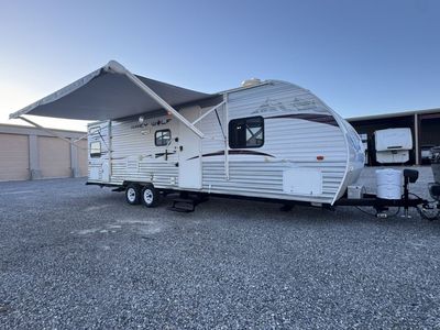 Clean 2013 Forest River Grey Wolf bunkhouse