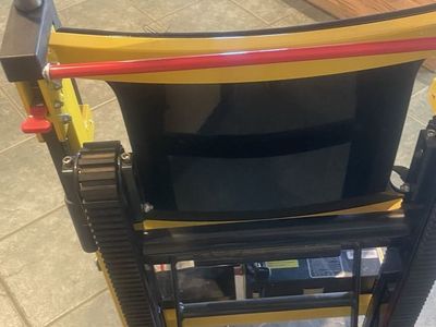 Yellow Medical Stair Climber Chair Emergency Evacuation Wheelchair with Seatbelt