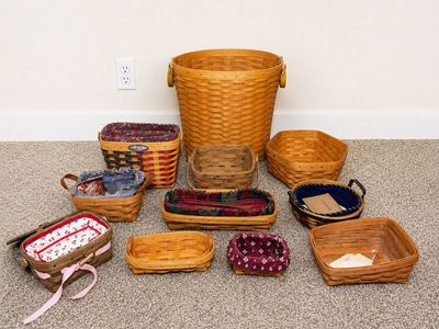 Longaberger Woven Wood Baskets Collection - Various Sizes and Liners