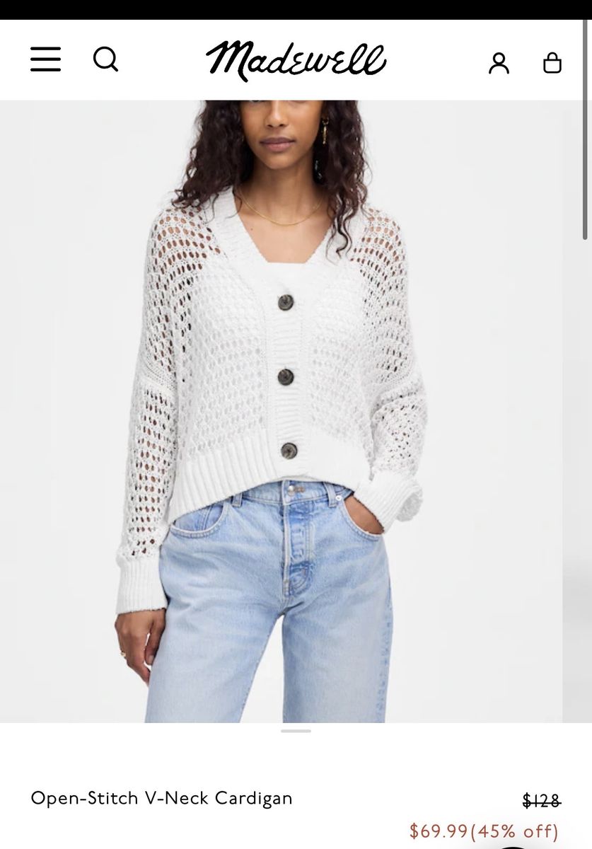 Madewell New with Tags Cardigan - Small