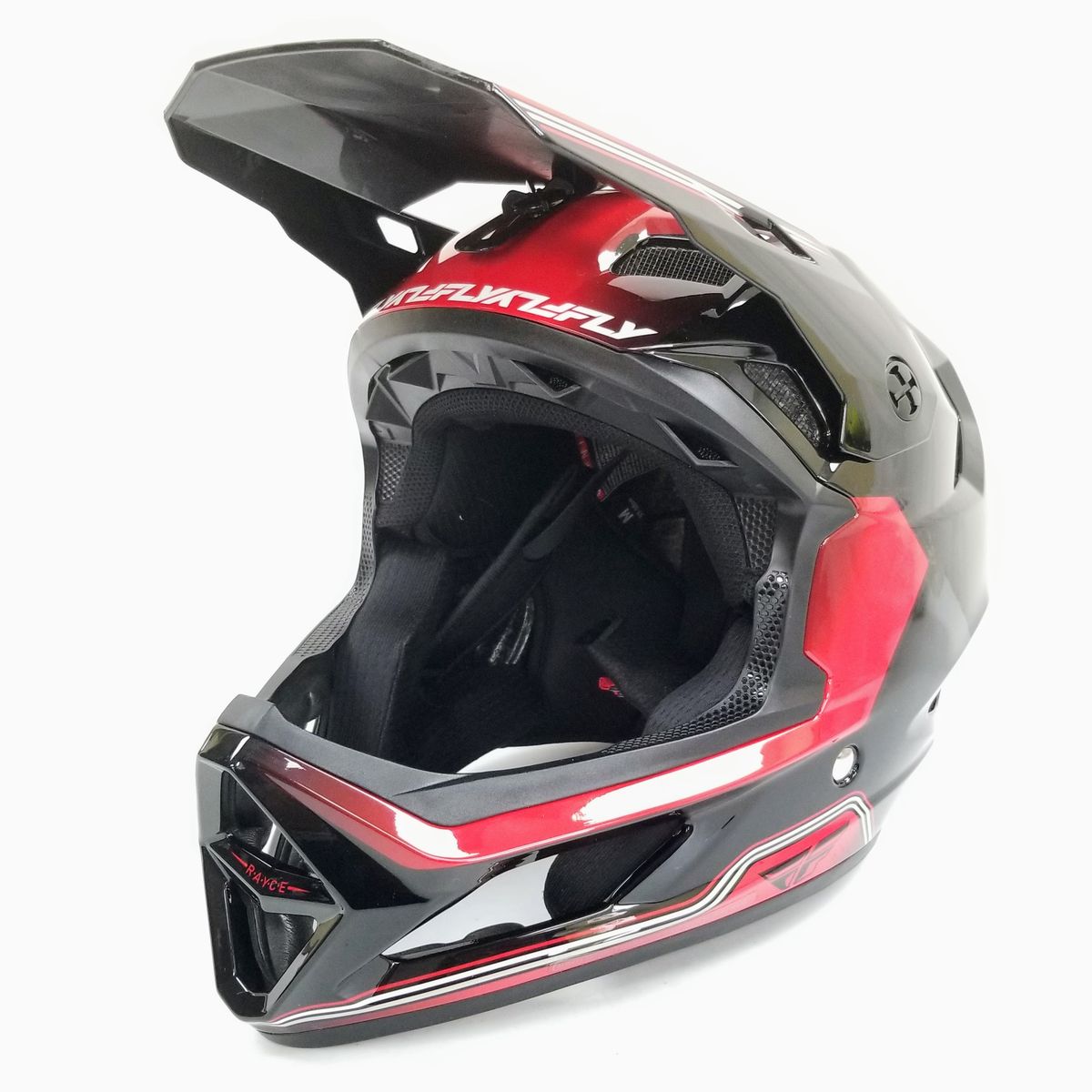 Fly Racing MEDIUM Rayce Repeat Bicycle Helmet Black/Red (73-3622M-L-R2-S4)