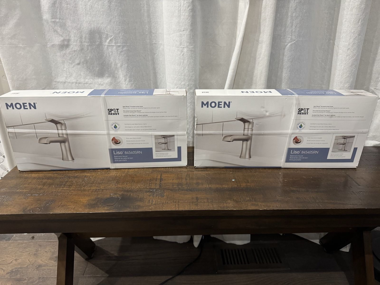 Moen Liso Single Handle Bathroom Faucet Spot Resist Brushed Nickel 84540SRN
