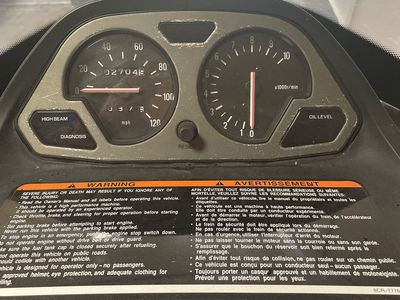2 Yamaha Mountain Max. 700 and 600 Snowmobiles - Red, Used, Good Condition,